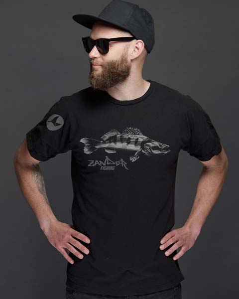 Angler T-Shirt mit Zander