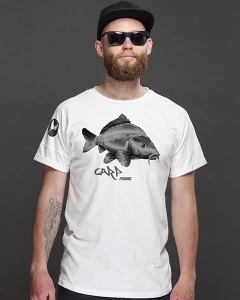 Angler T-Shirt mit Karpfen