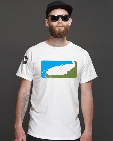 Angler T-Shirt mit modernem Waller Motiv