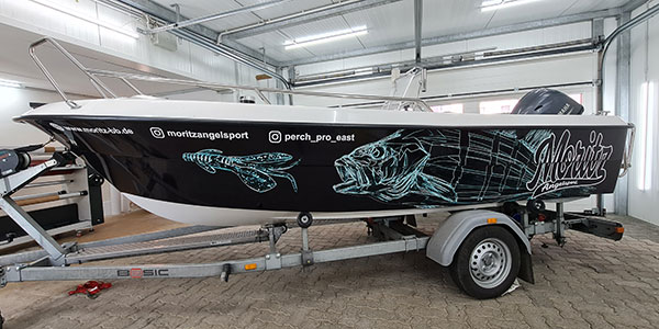Boat Wrapping Hochseeboot