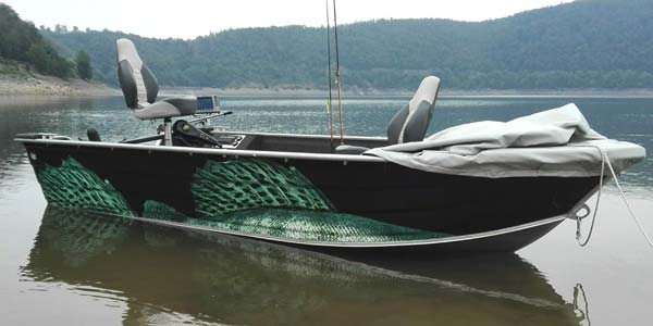 Aluboot Angelboot Zanderflossen Design
