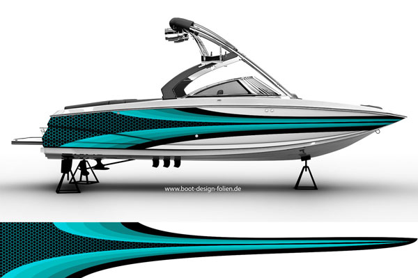 Designfolie für Motorboot