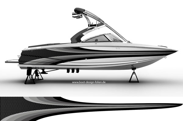 Designfolie für Motorboot
