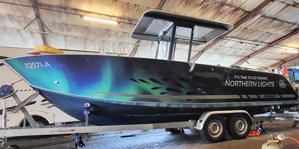 Bootfolierung für Norwegen Boot