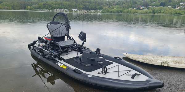 Pesca en kayak con ecosonda