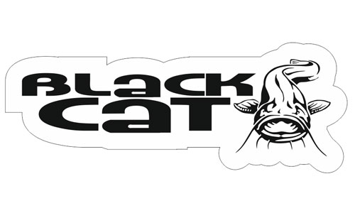 Black Cat Logo als Aufkleber