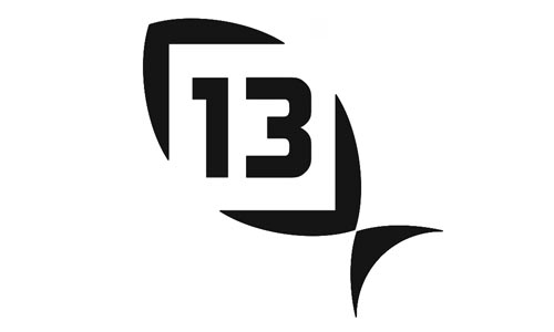 13 Fishing Logo als Aufkleber