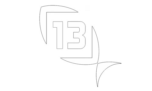 13 Fishing Logo als Aufkleber