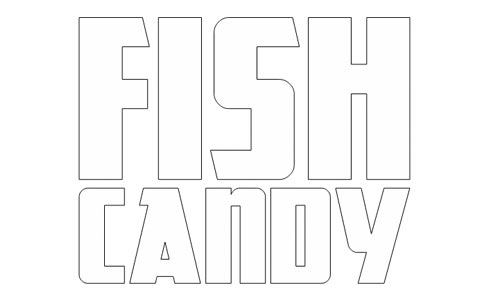 FishCandy Logo als Aufkleber