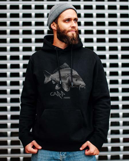 Angler Pullover mit Karpfen