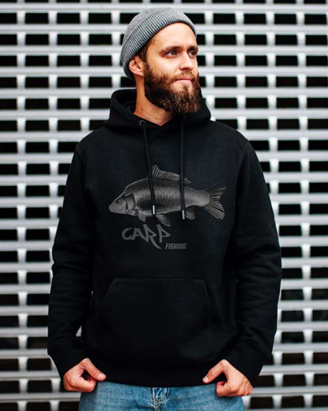 Angler Pullover mit Karpfen