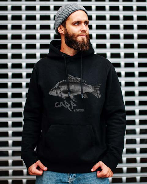 Angler Pullover mit Karpfen