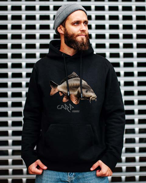 Angler Pullover mit Karpfen