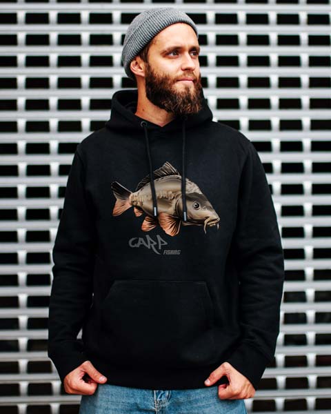 Angler Pullover mit Karpfen
