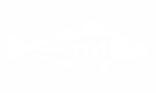 Adesivo con scheletro di pesce: merluzzo (sinistra)