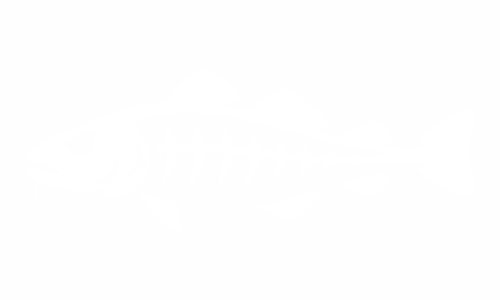 Adesivo con scheletro di pesce: merluzzo