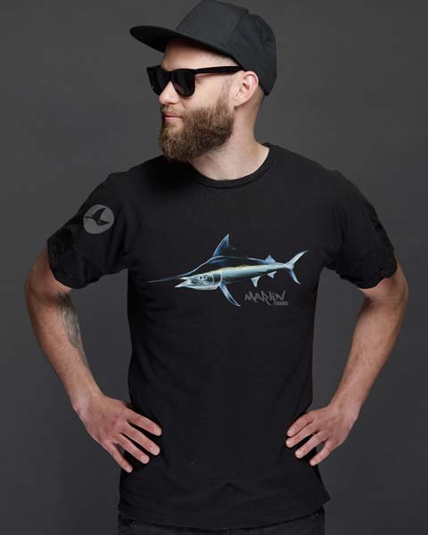 Angler T-Shirt mit Marlin