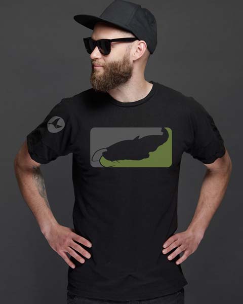 Angler T-Shirt mit modernem Wels