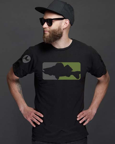 Angler T-Shirt mit modernem Zander
