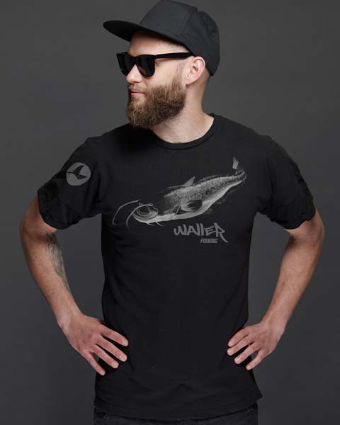 Angler T-Shirt mit Wels