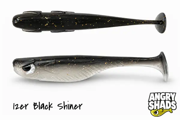 12 sztuk Angry Shad Black Shiner