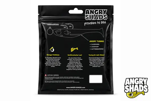 Tył opakowania Angry Shads