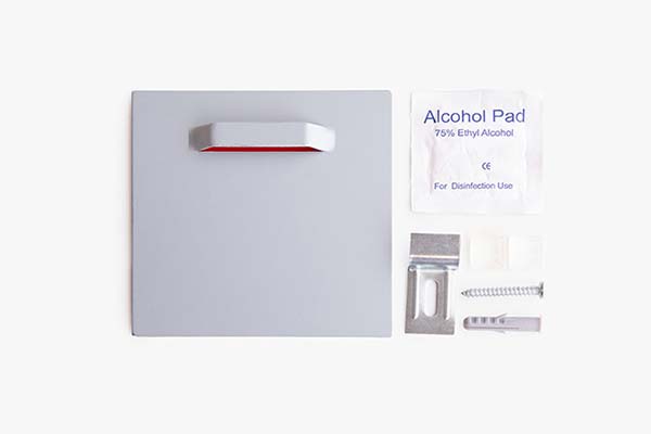 Aufhängeplatte für Schild als komplett Set