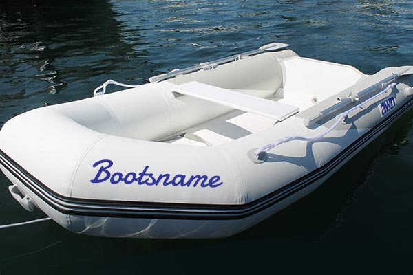 Boat name inflatable boats