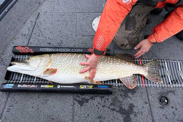 Boat fish tape measure for large pike