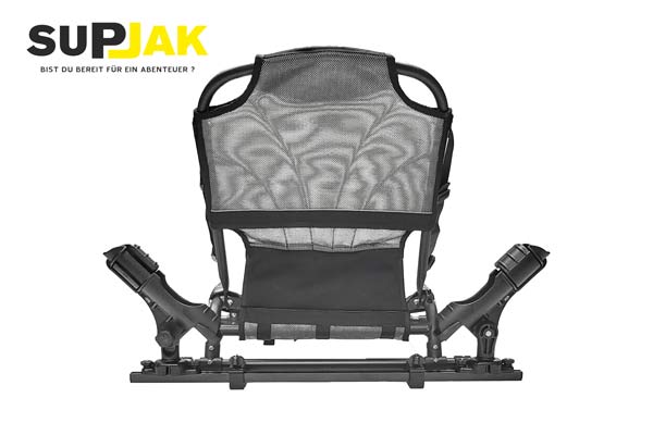 Sitz für SUP mit Ruten von hinten