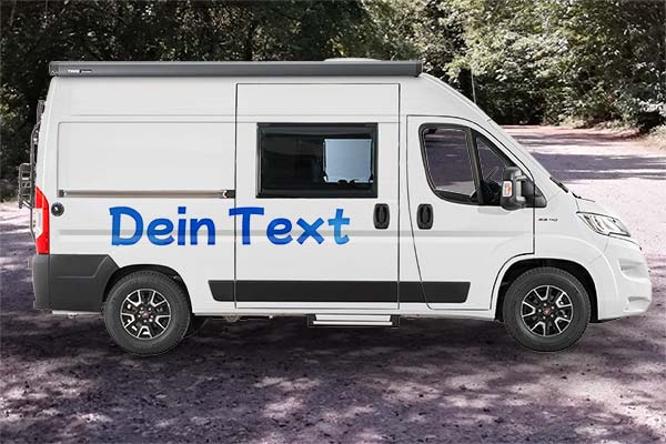 Schriftzug für Wohnmobil